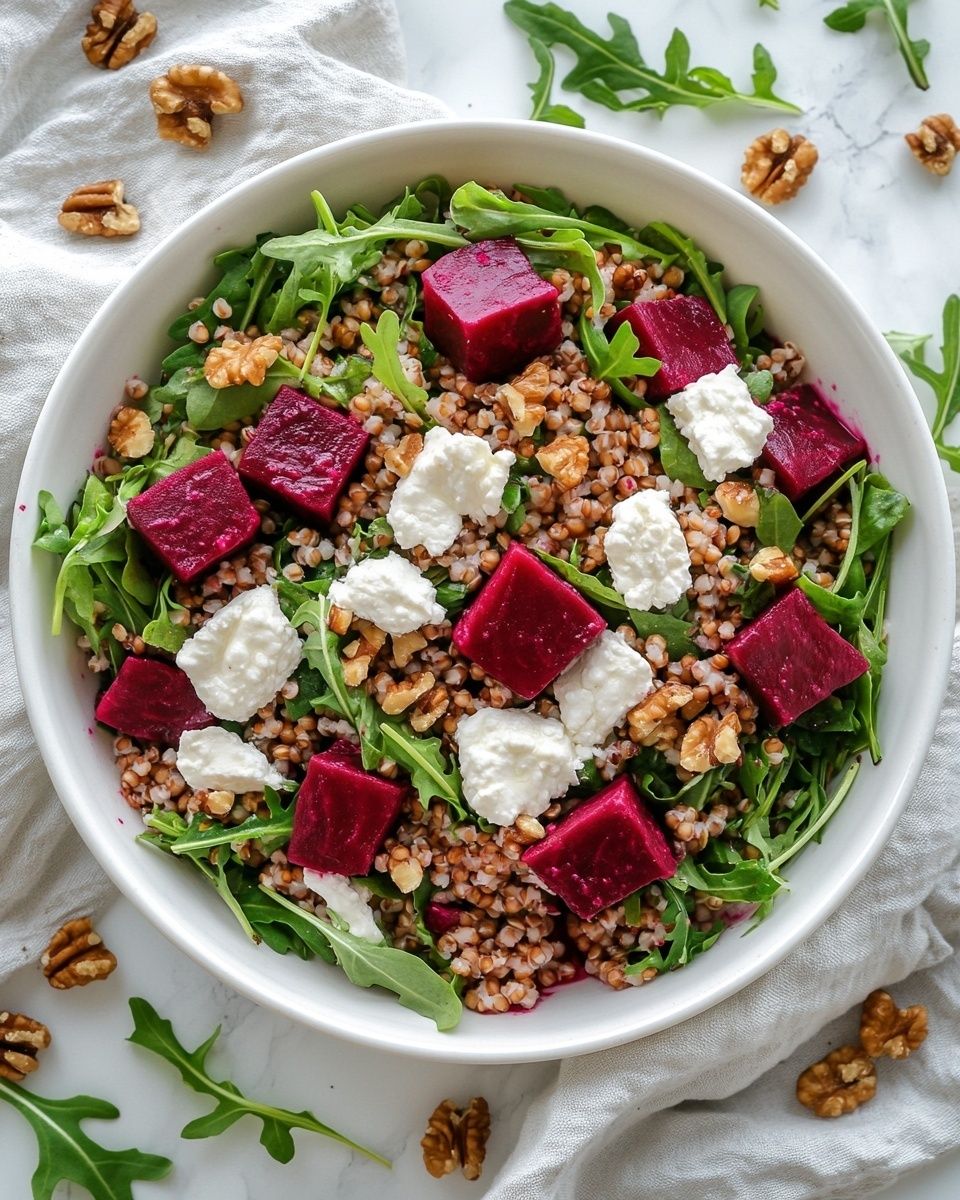 🥗💜 Sałatka z kaszą gryczaną, pieczonym burakiem i kozim serem ✨
Kasza gryczana rzadko jest składnikiem sałatek, a szkoda - nadaje im wyrazisty smak, syci na długo i sprawia, że stają się pełnowartościowym posiłkiem.
Ta sałatka świetnie sprawdzi się na lunch, kolację albo jako dodatek do grillowanych dań.Składniki na 2 porcje:🌿 1 szklanka ugotowanej kaszy gryczanej
🌿 2 ugotowane buraki (pakowane próżniowo lub ugotowane samodzielnie)
🌿 80–100 g miękkiego sera koziego
🌿 2-3 duże garście rukoli
🌿 2 łyżki posiekanych orzechów włoskichSos:
🍶 3-4 łyżki oliwy extra virgin, 1 łyżka soku z cytryny, 1 łyżeczka musztardy dijon, sól i świeżo mielony pieprz1️⃣ Buraki pokrój w większą kostkę.
2️⃣ Kaszę gryczaną ugotuj według instrukcji na opakowaniu i pozostaw do przestudzenia.
3️⃣ Do dużej miski przełóż rukolę, kaszę gryczaną i buraki.
4️⃣ Dodaj kawałki koziego sera oraz posiekane orzechy włoskie.
5️⃣ Składniki sosu dokładnie wymieszaj.
6️⃣ Polej sałatkę dressingiem tuż przed podaniem i delikatnie wymieszaj.
.
.
.
#szybkaprzemiana #salatka #buraki #kaszagryczana #letnieprzepisy